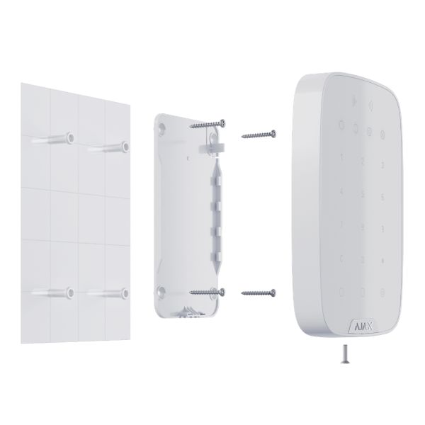 Бездротова сенсорна клавіатура AJAX KeyPad Plus (White)
