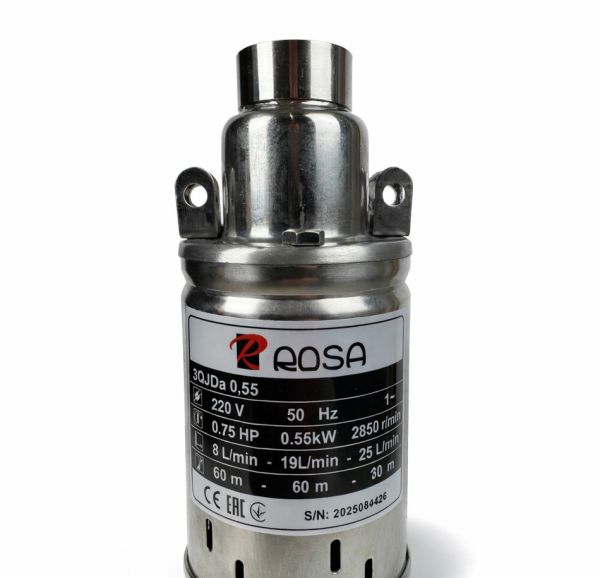 Шнековий насос ROSA 3QJDa 0,55kW для свердловини