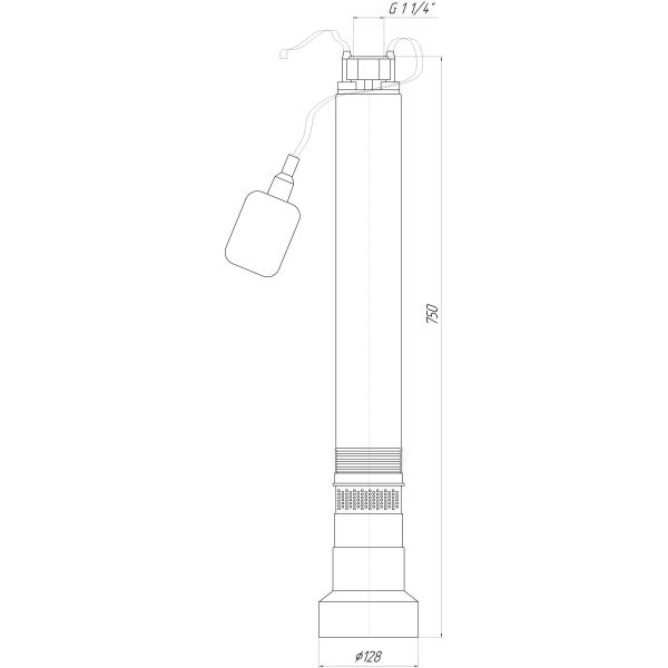Насос колодязний OPTIMA OP 5,1 - 56/7  F 0,8кВт (з поплавком)