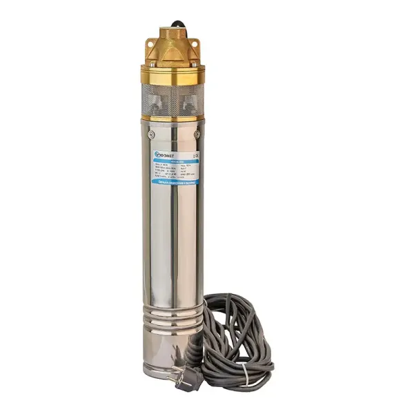 Насос VODOMET 4SKM-150 Н=105М, Q=3кбМ, P=1,1кВт, (20м кабеля)  Ø100мм вихровий, свердловинний, глибинний