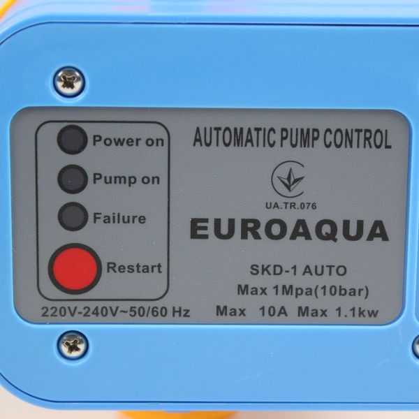 Электронное реле давления с защитой от сухого хода Euroaqua SKD-1AUTO