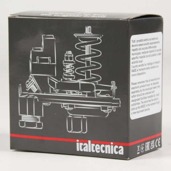 Механічне реле тиску Italtecnica PM/5G-14SG зі шкалою (Прозора) Італія