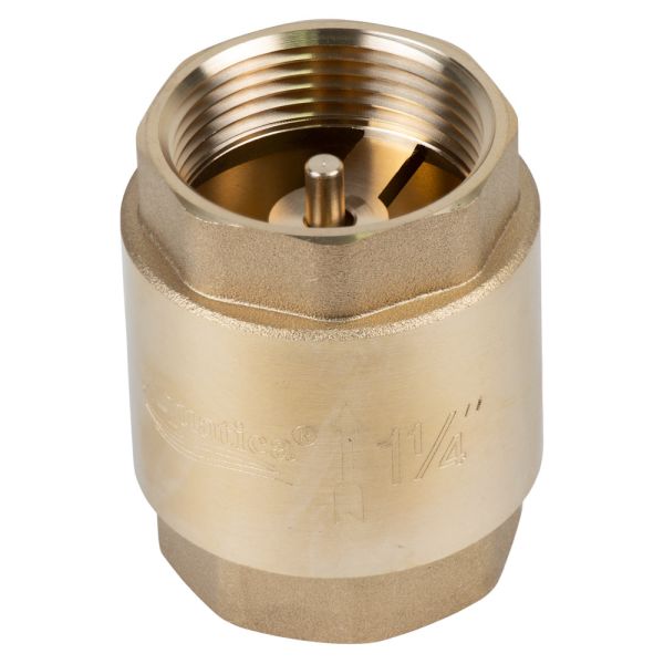 Клапан зворотний F1 1/4"F1 1/4" (латунь) euro 410г AQUATICA (779656)