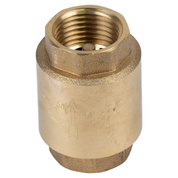 Клапан зворотний F1/2"F1/2" (латунь) euro 130г AQUATICA (779650)