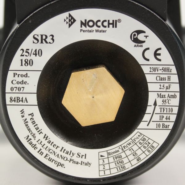 Циркуляційний насос Nocchi 25/40-180 для системи опалення