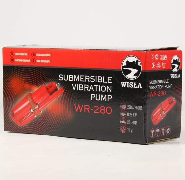 Вібраційний насос Wisla WR-280 "малиш" з верхнім забіром