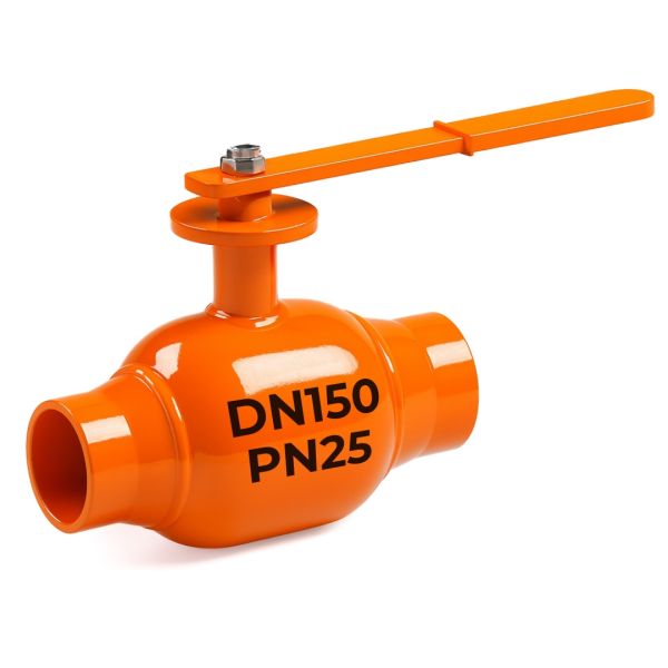 Кран ELEMENT 11с37п DN200/200, PN25, повнопрохідний, приварний, запірний, кульовий, сталевий