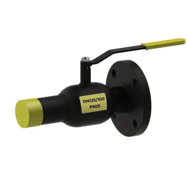 Кран Breeze 11с34п DN125/100, PN25, стандартнопрохідний, комбінований, запірний, кульовий (11.34.125-001)