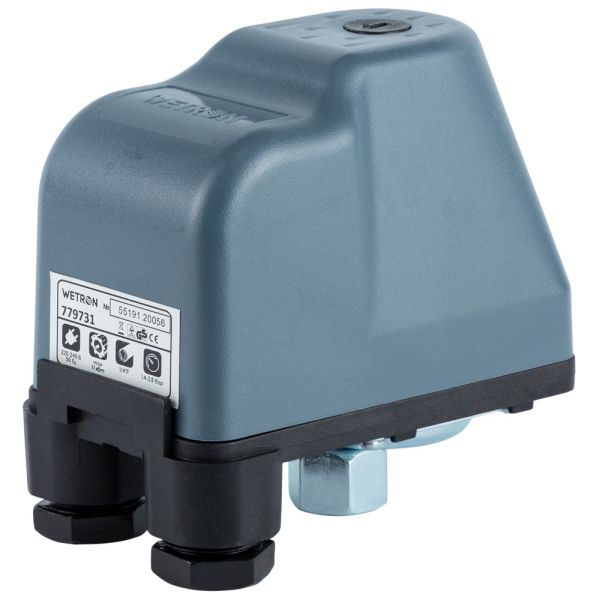 Реле тиску 1.5кВт 1.4-2.8 бар (гайка) WETRON SK-9C/1.5HP (779731)