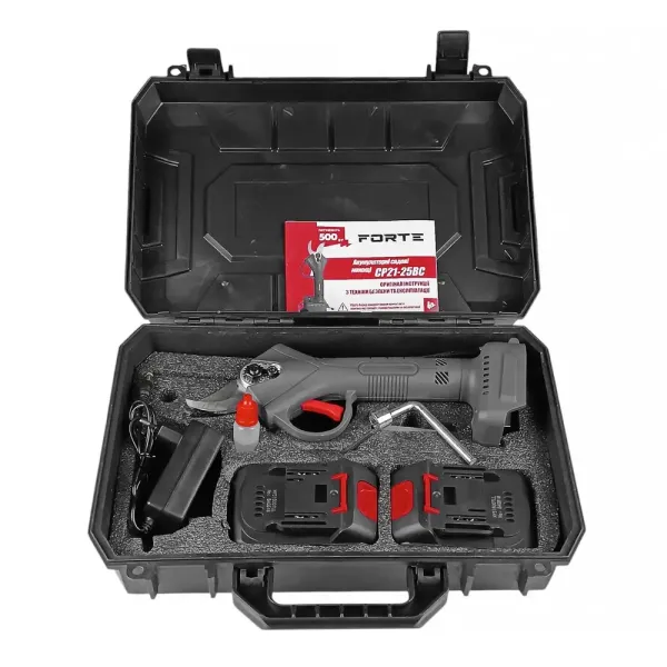 Секатор акумуляторний Forte CP21-25BC