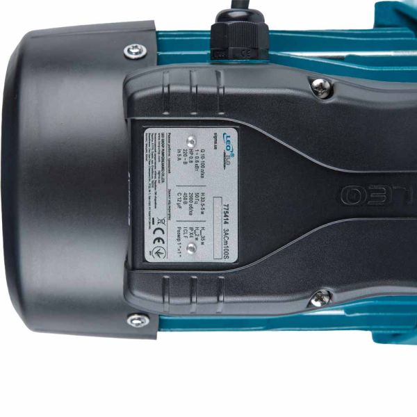 Насос відцентровий багатоступінчастий 0.75кВт Hmax 45м Qmax 100л/хв нерж LEO 3.0 4ACm100S (775415)