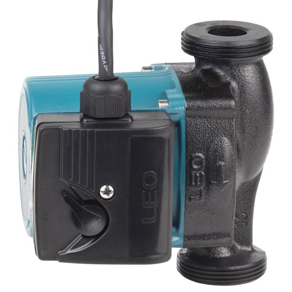 Насос циркуляційний 74Вт Hmax 4м Qmax 52л/хв Ø1½" 130мм+гайки Ø1" LEO 3.0 LRP25-40/130 (774413)