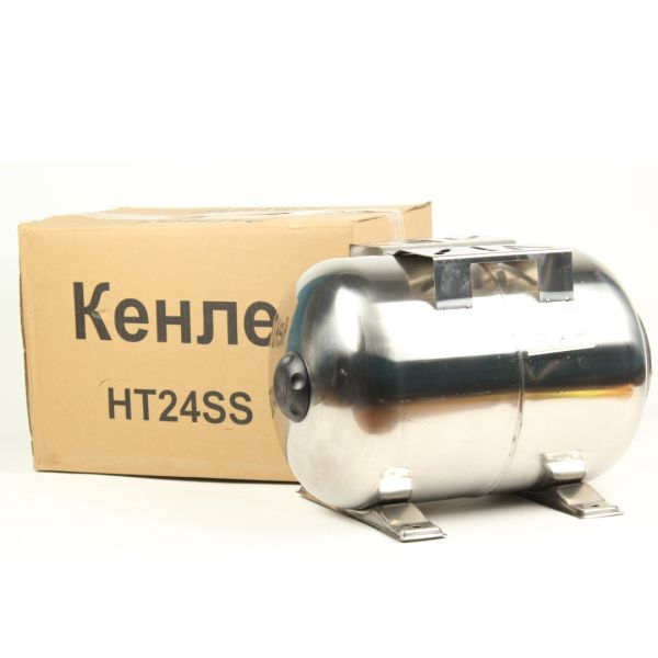 Гідроакумулятор Кенле HT-24SS 24 л, горизонтальний, нержавійка