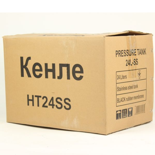 Гідроакумулятор Кенле HT-24SS 24 л, горизонтальний, нержавійка