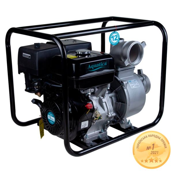 Мотопомпа 18 к.с. Hmax 35м Qmax 120м/год (4-х тактний) AQUATICA AQ60CX (772533)