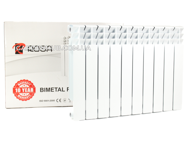 Біметалевий радіатор ROSA 500/96 10 секцій (Білий)