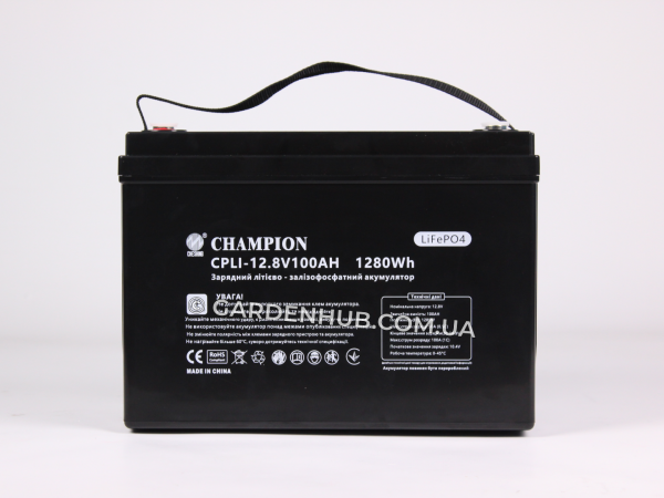 Акумулятор Champion (LiFePO4) 12.8V, 1280Wh, 100Ah