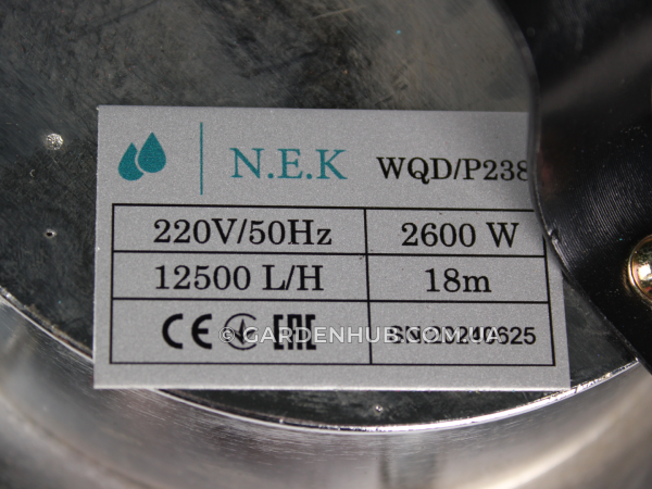 Фекальный, дренажный насос NEK SWP/P-238 с поплавком и измельчителем