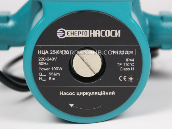 Циркуляційний насос ENERGO-N НЦА 25/6-180 + гайки Ø25 для системи опалення