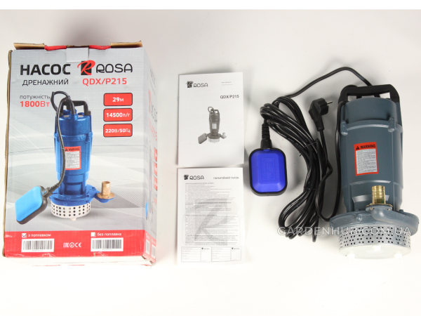 Насос дренажный Rosa QDX/P-210 с поплавковым выключателем