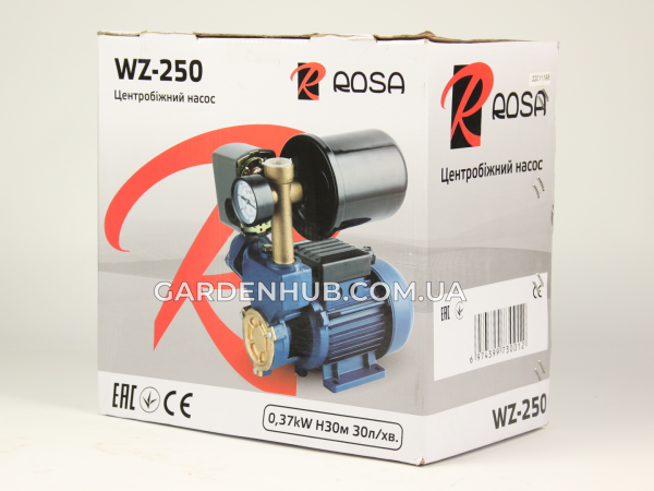 Насосна станція Rosa WZ-250, 0.37 kW в зборі з гідроакумулятором на 2 літри