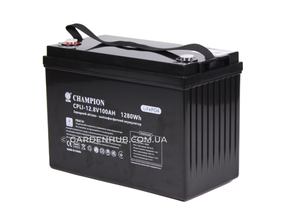 Акумулятор Champion (LiFePO4) 12.8V, 1280Wh, 100Ah