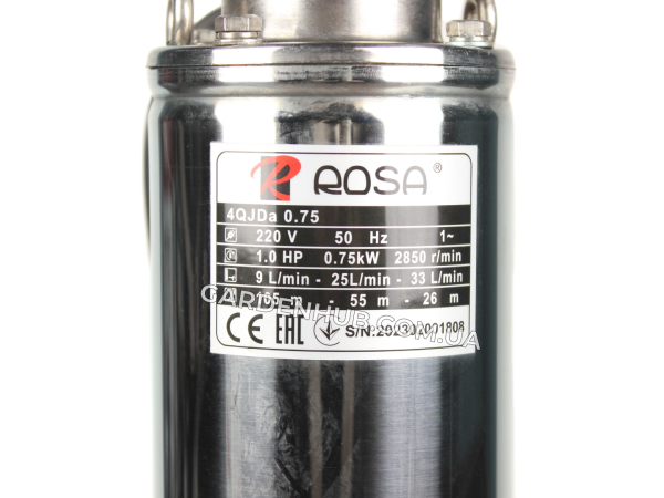 Насос Rosa 4QJDa 0,75kW, шнековий, для свердловини