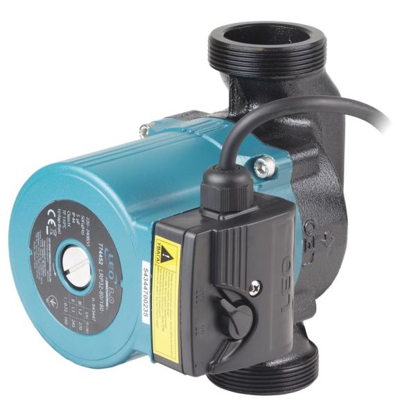 Насос циркуляційний 270Вт Hmax 8м Qmax 170л/хв Ø2" 180мм+гайки Ø1¼" LEO 3.0 LRP32-80/180 (774452)