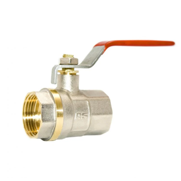 Кульовий кран STA 40 1 1/2" В-В, червоний, для води, ручка