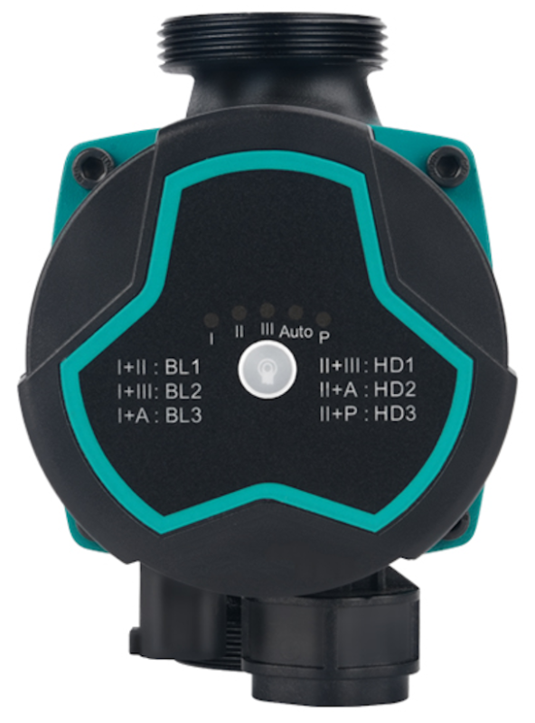 Насос циркуляційний енергозберігаючий 5-25Вт Hmax 4м Qmax 47л/хв Ø1½" 130мм + гайки Ø1" AQUATICA GPA25-4/130 III (774042)