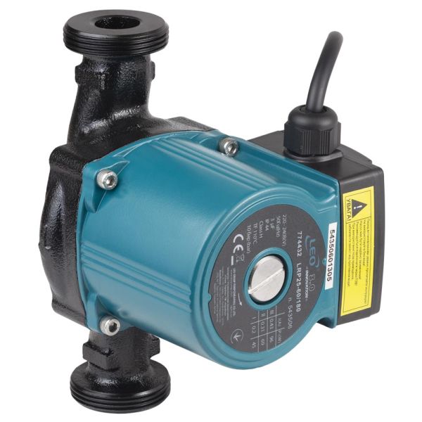 Насос циркуляційний 96Вт Hmax 6м Qmax 66л/хв 1" 180мм+гайки 1" LEO 3.0 LRP25-60/180 (774432)