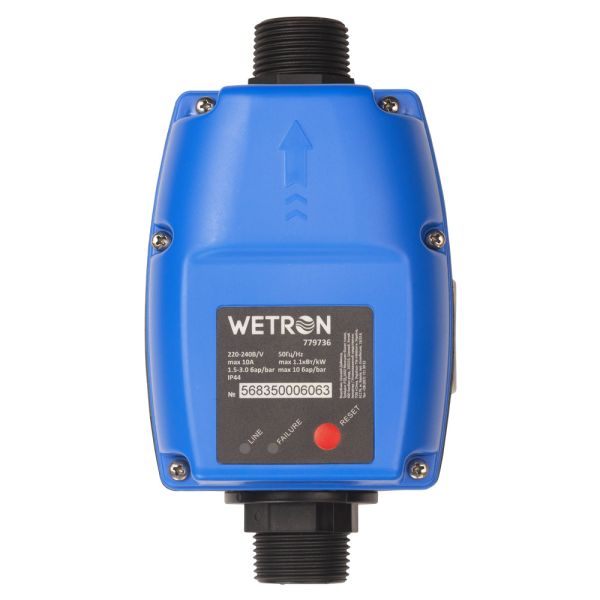 Контролер тиску електронний 1.1кВт 1" рег давл вкл 1.0-3.0 бар WETRON (779736)