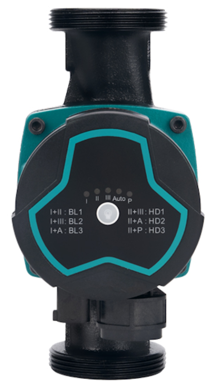 Насос циркуляційний енергозберігаючий 5-25Вт Hmax 4м Qmax 47л/хв Ø1½" 180мм + гайки Ø1" AQUATICA GPA25-4/180 III (774043)