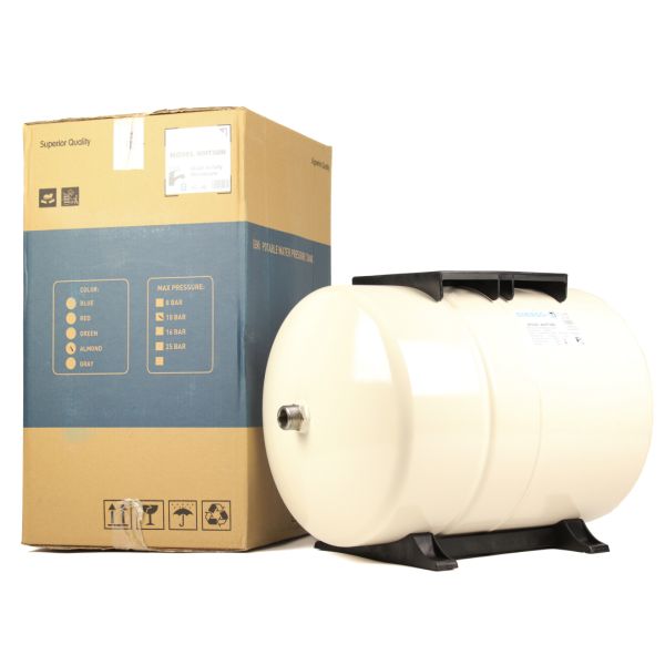 Гідроакумулятор ENERGO-N WHT 60 л, горизонтальний з фіксованою (необслуговуваною) мембраною