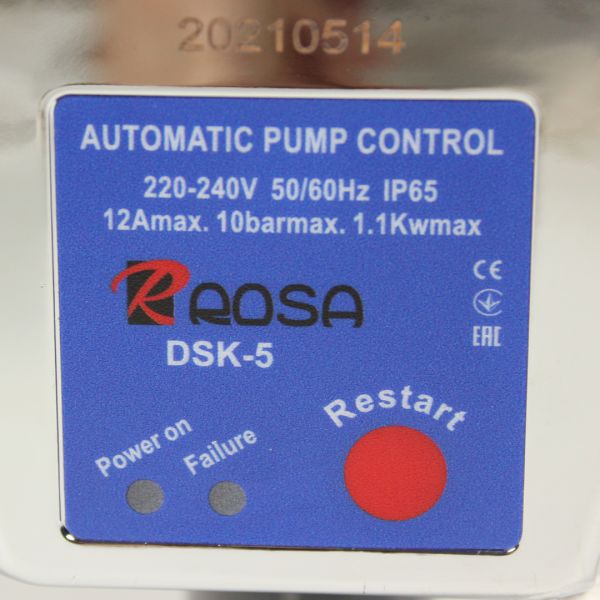 Електронне реле тиску з захистом від сухого ходу ROSA DSK-5