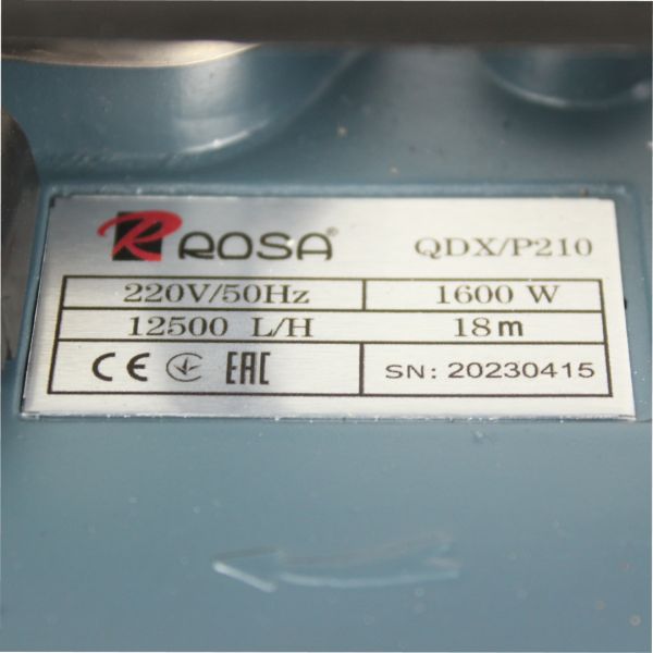 Дренажный насос Rosa QDX/P-210 с поплавком