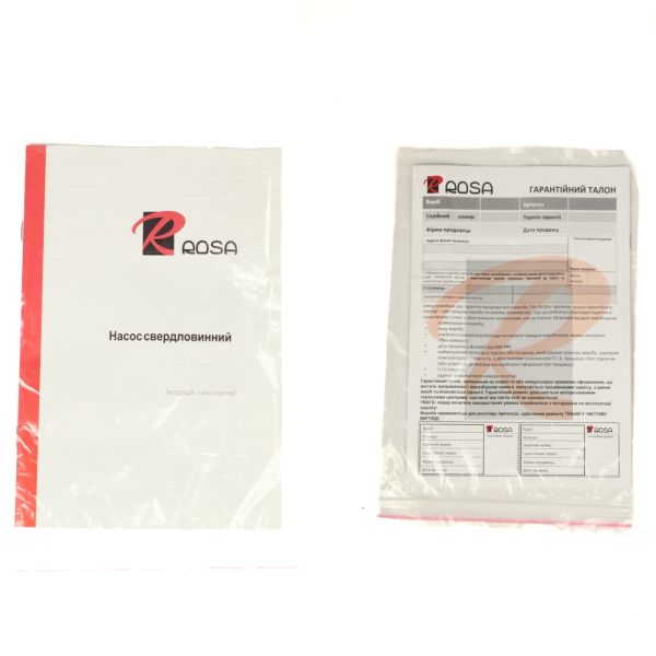 Насос ROSA 4QJDa 0,37kW для свердловини, шнековий