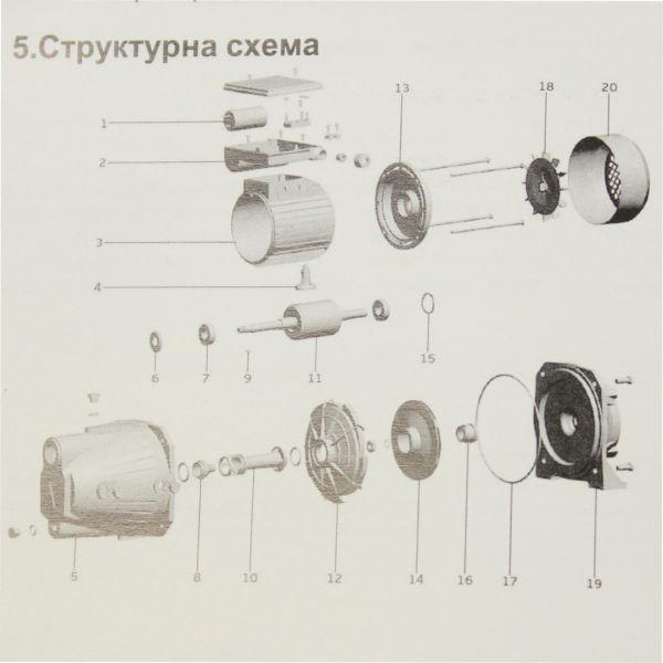 Міні-насосна станція Кенле WZ-250, 0.37 kW