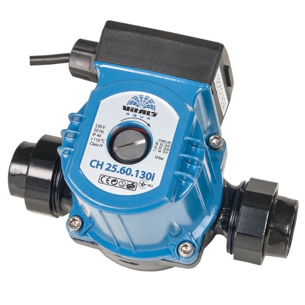 Циркуляційний насос для системи опалення Vitals Aqua CH25.60.130 + гайки Ø25