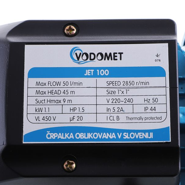 Відцентровий насос VODOMET JET 100, 1.1 кВт