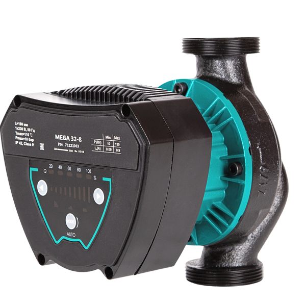 Насос циркуляційний енергозберігаючий 6-90Вт Hmax 6м Qmax 92л/хв Ø1½" 180мм + гайки Ø1" AQUATICA GPA25-6/180 IV (774071)