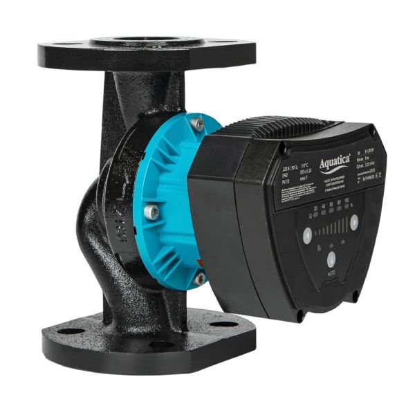 Насос циркуляційний енергозберігаючий фланц 8-130Вт Hmax 8м Qmax 133л/хв DN40 220мм + зворотний флан AQUATICA GPA40-8F/220 IV (774084)