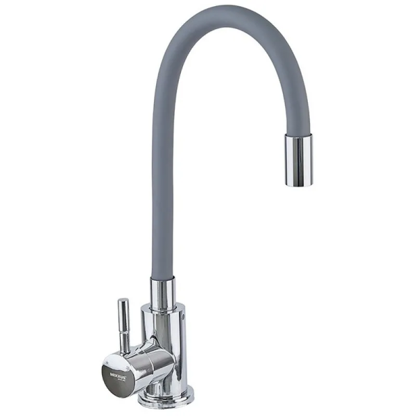 Змішувач для кухні MIXXUS SUS-011 CHROME REFL GRAY з силіконовим виливом з нерж. сталі SUS304 (MI6222)